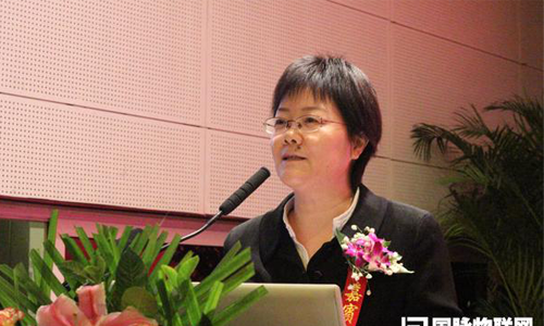 玉祥集团互联总经理、首席规划师郑爱军在现场发布《第四届（2014）中国智慧城市发展水平评估报告》