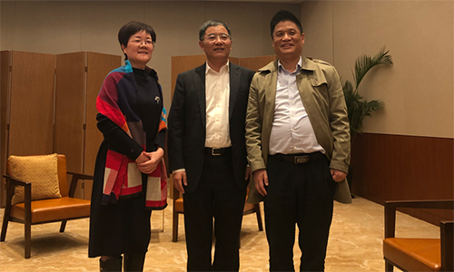 镇江市市长张叶飞接见玉祥集团董事长杨冰之一行